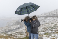 13. Rang René Rohr Fotografieren bei Schneegestöber
